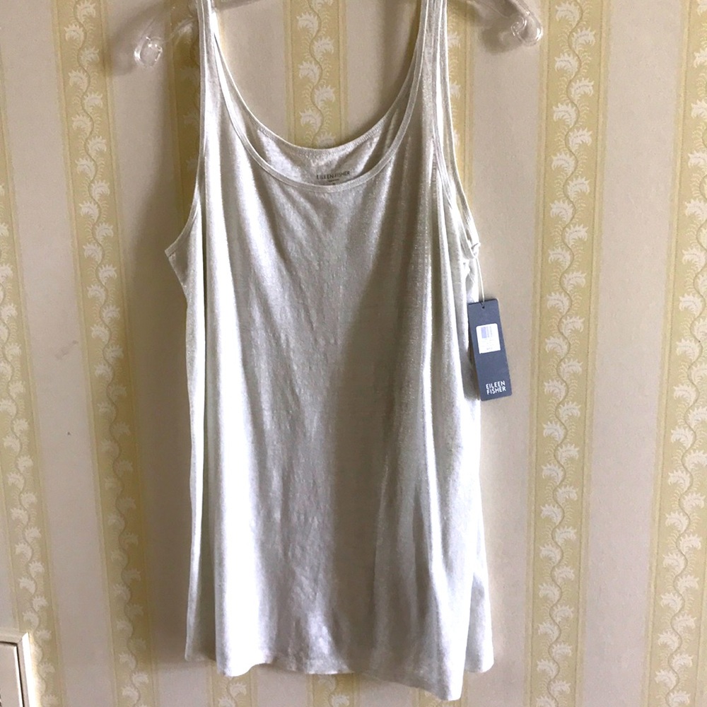 Eileen Fisher silvery long tank